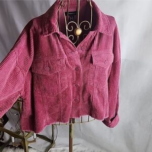 Corduroy Cropped Shacket